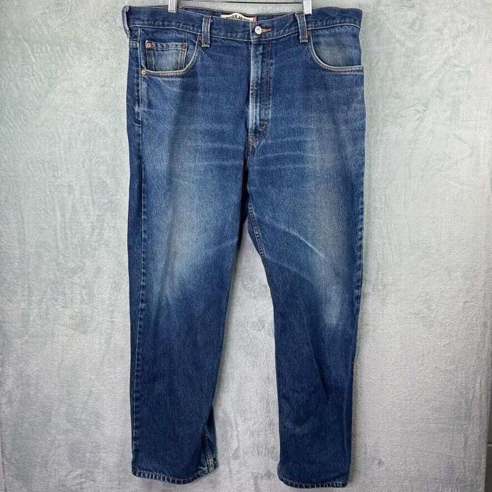 levis 505 regular fit jeans‎ mens 40x32 medium wash blue denim